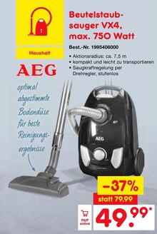Beutelstaubsauger VX4 bei Netto Marken-Discount in Fürth Beutelstaubsauger VX4 im Angebot bei Netto Marken-Discount Fürth für 49,99 €