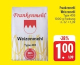 Weizenmehl Type 405 Angebote von Frankenmehl bei E center Nürnberg für 1,00 €
