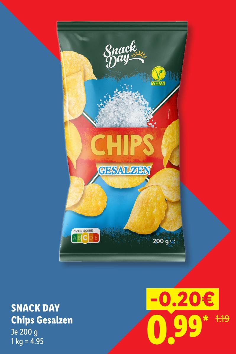 Chips Gesalzen