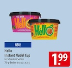 Instant Nudel Cup im Angebot bei famila Nordost in Neumünster Instant Nudel Cup Angebote von Hello bei famila Nordost Neumünster für 1,99 €