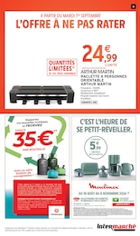 Prix et réduction Appareil Raclette dans le prospectus Intermarché Hyper en cours Offre Appareil Raclette dans le catalogue Intermarché Hyper du moment à la page 51