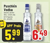 Vodka Angebote von Puschkin bei Trinkgut Lehrte für 5,99 €