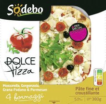Pizza Dolce Pizza 4 fromages - Géant Casino à Mulhouse Pizza Dolce Pizza 4 fromages en promo chez Géant Casino Mulhouse à 3,55 €