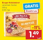 Knäckebrot im Angebot bei Netto Marken-Discount in Magdeburg Knäckebrot Angebote von Burger bei Netto Marken-Discount Magdeburg für 1,49 €
