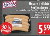 Rostbratwurst im Angebot bei EDEKA in Erkelenz Rostbratwurst Angebote von BRAT ESSER bei EDEKA Erkelenz für 5,59 €
