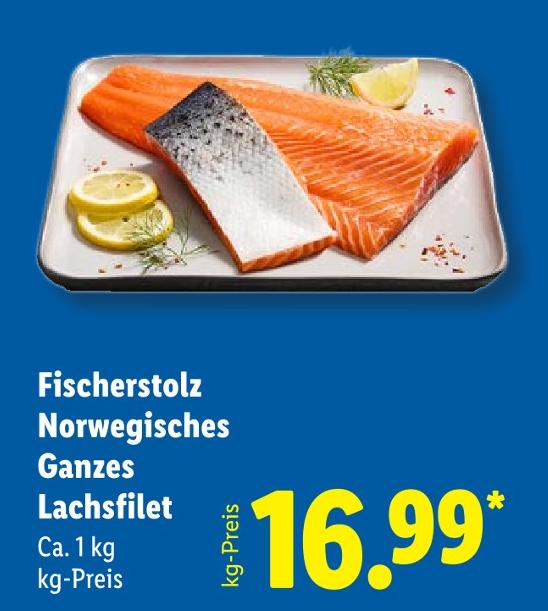 Norwegisches Ganzes Lachsfilet