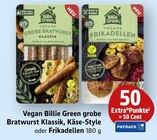 Vegan Billie Green grobe Bratwurst Klassik, Käse-Style oder Frikadellen bei EDEKA im Prospekt "" für 