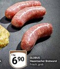 Hausmacher Bratwurst im Angebot bei GLOBUS in St. Ingbert Hausmacher Bratwurst Angebote von Globus bei GLOBUS St. Ingbert für 6,90 €