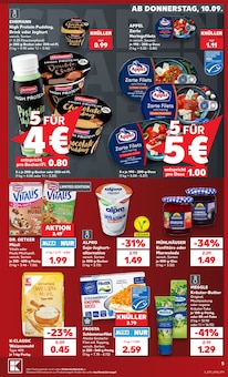 Frischkäse Angebot im Kaufland Prospekt, gültig von 07.09.2026 bis 09.09.2026 Frischkäse Angebot im aktuellen Kaufland Prospekt auf Seite 14