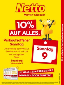 Netto Marken-Discount Prospekt 10% AUF ALLES. mit 2 Seiten