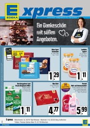 EDEKA Prospekt: "Ein Dankeschön mit süßen Angeboten.", 4 Seiten, 21.10.2024 - 26.10.2024