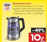 Netto Marken-Discount Dransfeld - Glaswasserkocher Angebot im Prospekt Glaswasserkocher bei Netto Marken-Discount im Dransfeld Prospekt für 10,00 €