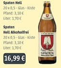 Hell im Angebot bei GetränkeLand Mayer in Görlitz Hell Angebote von Spaten bei GetränkeLand Mayer Görlitz für 16,99 €