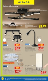 Lidl Tischleuchte im Prospekt 