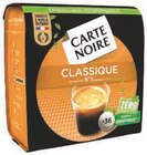 CAFE DOSETTES COMPATIBLES SENSEO - CARTE NOIRE en promo chez U Express CAFE DOSETTES COMPATIBLES SENSEO - CARTE NOIRE dans le catalogue U Express