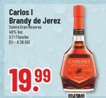 Brandy de Jerez im Angebot bei Trinkgut in Kamen Brandy de Jerez Angebote von Carlos I bei Trinkgut Kamen für 19,99 €