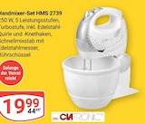 Handmixer-Set HMS 2739 im Angebot bei GLOBUS in Erlangen Handmixer-Set HMS 2739 Angebote von Clatronic bei GLOBUS Erlangen für 19,99 €