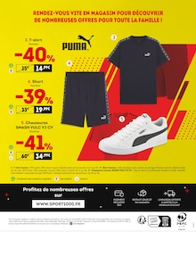 Catalogue Sport 2000 de la semaine "SOLDES jusqu'à -50%" avec 2 pages, valide du 25/06/2025 au 22/07/2025 pour Frontignan et alentours Prospectus Sport 2000 de la semaine "SOLDES jusqu'à -50%" avec 2 pages, valide du 25/06/2025 au 22/07/2025 pour Frontignan et alentours