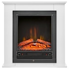 CLASSIC FIRE Elektrischer-Kamin 871125200410 weiß schwarz Glas Metall B/H/T: ca. 70x71x22 cm ca. 1800 W  im aktuellen POCO Prospekt für 89,99 €