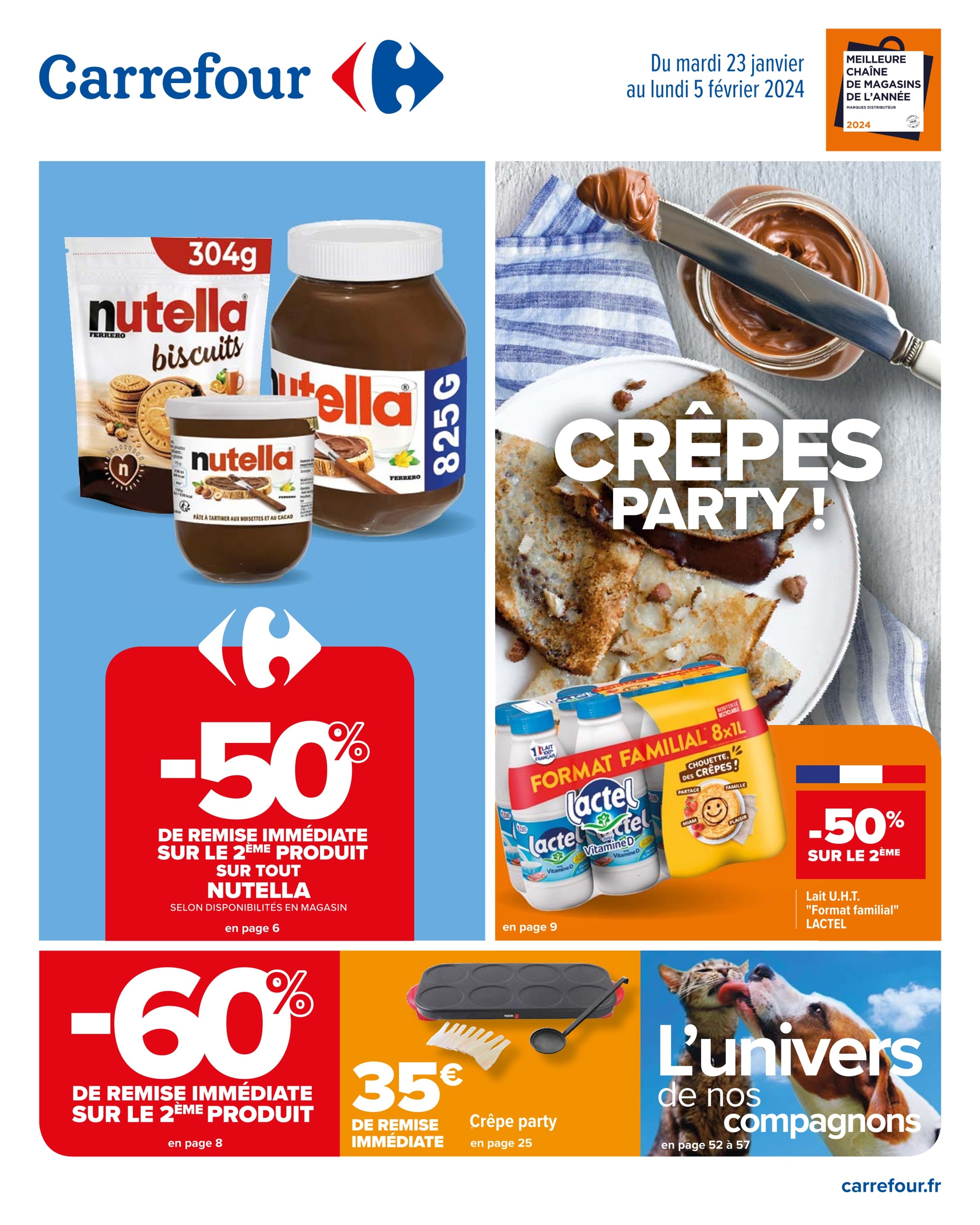 Promo PATE A TARTINER NUTELLA 1kg Soit le kg: 4€47 chez Auchan