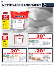 Prix et réduction Dodo dans le prospectus Carrefour en cours Offre Dodo dans le catalogue Carrefour du moment à la page 74