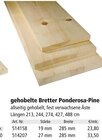 gehobelte Bretter Ponderosa-Pine im aktuellen Holz Possling Prospekt