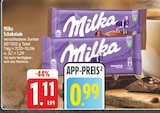 Schokolade im Angebot bei EDEKA in Gera Schokolade Angebote von Milka bei EDEKA Gera für 0,99 €