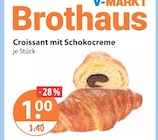 Croissant mit Schokocreme im aktuellen V-Markt Prospekt für 1,00 €