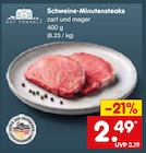 Schweine-Minutensteaks im Angebot bei Netto Marken-Discount in Dinslaken Schweine-Minutensteaks Angebote von GUT PONHOLZ bei Netto Marken-Discount Dinslaken für 2,49 €