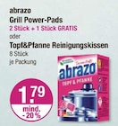 Grill Power-Pads oder Topf&Pfanne Reinigungskissen Angebote von abrazo bei V-Markt Kaufbeuren für 1,79 €