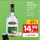 Spirituosen Angebote von Pircher bei Netto Marken-Discount Wilhelmshaven für 14,99 €