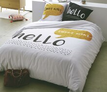 Gamme hello 100% coton - Géant Casino à Saint-Étienne Gamme hello 100% coton en promo chez Géant Casino Saint-Étienne à 18,00 €