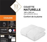 Couette naturelle - TEX HOME - Carrefour à Chelles Couette naturelle - TEX HOME en promo chez Carrefour Chelles à 48,74 €
