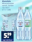 Rheinfels Mineralwasser im Angebot bei Getränkewelt in Wuppertal Rheinfels Mineralwasser Angebote von Rheinfels bei Getränkewelt Wuppertal für 5,99 €