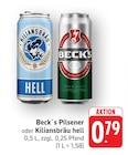 Pilsener Angebote von Beck's bei EDEKA Mannheim für 0,79 €