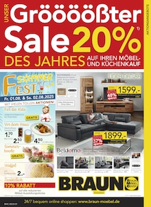 Aktueller BRAUN Möbel-Center Prospekt für Konstanz und Ungebung, Seiten zum blättern BRAUN Möbel-Center Prospekt Gröööößter Sale des Jahres! mit Seiten in Konstanz und Umgebung