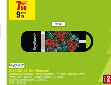 Clé USB 16 Go Hibiscus - Office DEPOT à Le Blanc-Mesnil Clé USB 16 Go Hibiscus en promo chez Office DEPOT Le Blanc-Mesnil à 9,59 €
