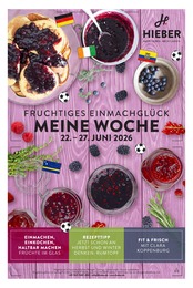 Hieber Prospekt "Aktuelle Angebote", 19 Seiten, 22.06.2026 - 22.06.2026 Aktueller Hieber Prospekt, "Aktuelle Angebote", mit Angeboten der Woche, gültig von 22.06.2026 bis 22.06.2026