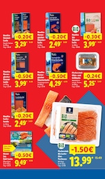 Lidl Lachs im Prospekt 