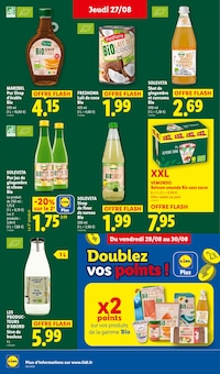 Promotion Céréales bio dans le prospectus Lidl, valable du 27/08/2026 au 02/09/2026 Promo Céréales bio dans le catalogue Lidl du moment à la page 26