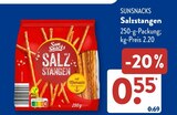 Salzstangen von Sunsnacks im aktuellen ALDI SÜD Prospekt für 0,55 €