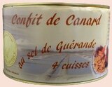 Confit de canard au sel de Guérande 4 cuisses en promo chez Super U Stains à 17,50 €