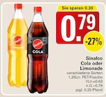 Cola oder Limonade Angebote von Sinalco bei WEZ Hille für 0,79 €