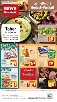 REWE Prospekt der Woche "Dein Markt" Seite 1, 20.10.2025 bis 25.10.2025 für Waltrop Aktueller REWE Prospekt "Dein Markt" Seite 1 von 32 Seiten für Waltrop