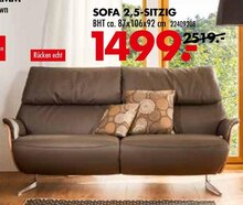 SOFA 2,5-SITZIG bei Möbel Kraft in Hamburg SOFA 2,5-SITZIG im Angebot bei Möbel Kraft Hamburg für 1.499,00 €