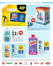 Lessive en promo dans le catalogue E.Leclerc à la page 32