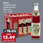 Heimatschorle Apfel-Kirsche Angebote von KING's bei Getränke König Augsburg für 13,49 €