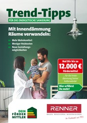 Renner Baumärkte Prospekt der aktuellen Woche mit 14 Seiten, gültig von 17.10.2025 bis 26.10.2025, in Hohenfurch und Umgebung Aktueller Renner Baumärkte Prospekt in Hohenfurch und Umgebung, "Trend-Tipps für die energetische Sanierung" mit 14 Seiten, 17.10.2025 - 26.10.2025