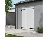 Promo Volet battant 2 panneaux PVC blanc 215 x 120 cm à 199,00 € dans le catalogue Brico Dépôt à Geispolsheim