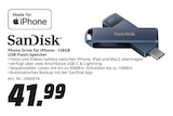 Phone Drive für iPhone - 128GB USB-Flash-Speicher von SanDisk im aktuellen MediaMarkt Saturn Prospekt